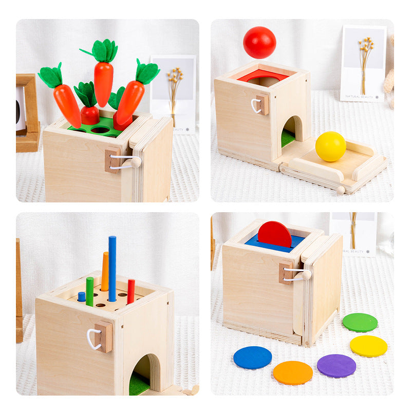 Wooden Pulling Radish Pairing Montessori Toys for Kids