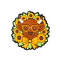 Silicone Focal Beads Highland Cow Sunflower Holding Daisy Detail 6