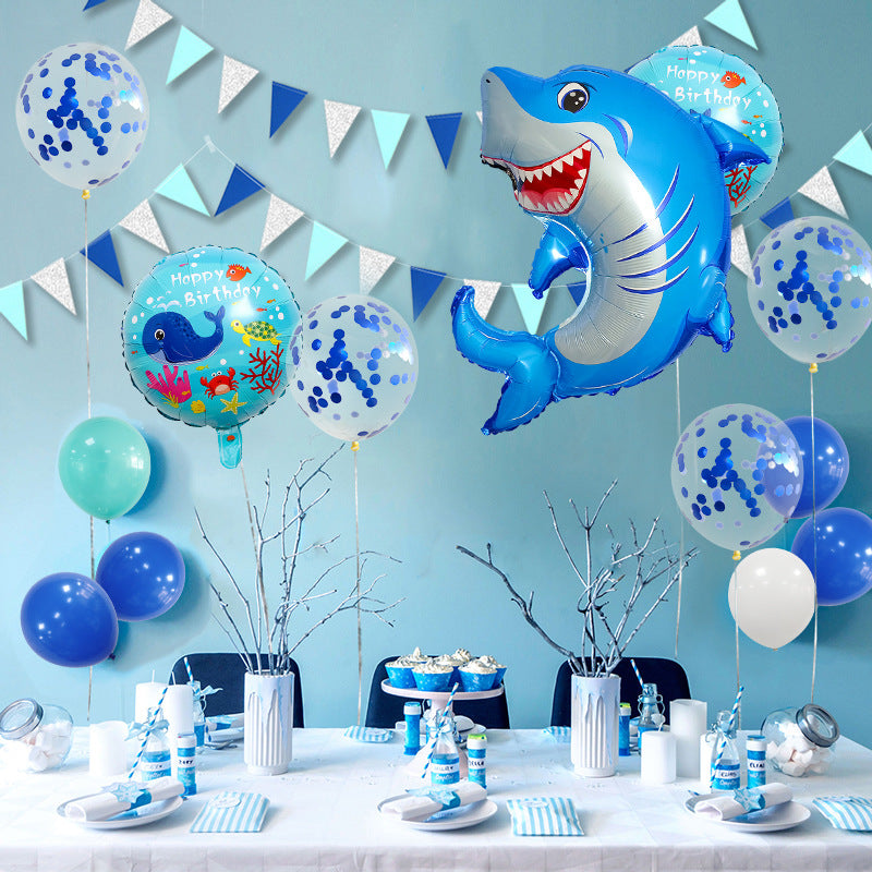 Marine Animal Foil Balloon Set Birthday Party Decoration 20pcs 4