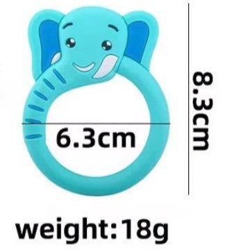 Animal Silicone Teething Toy Bear Giraffe Elephant for Baby 6