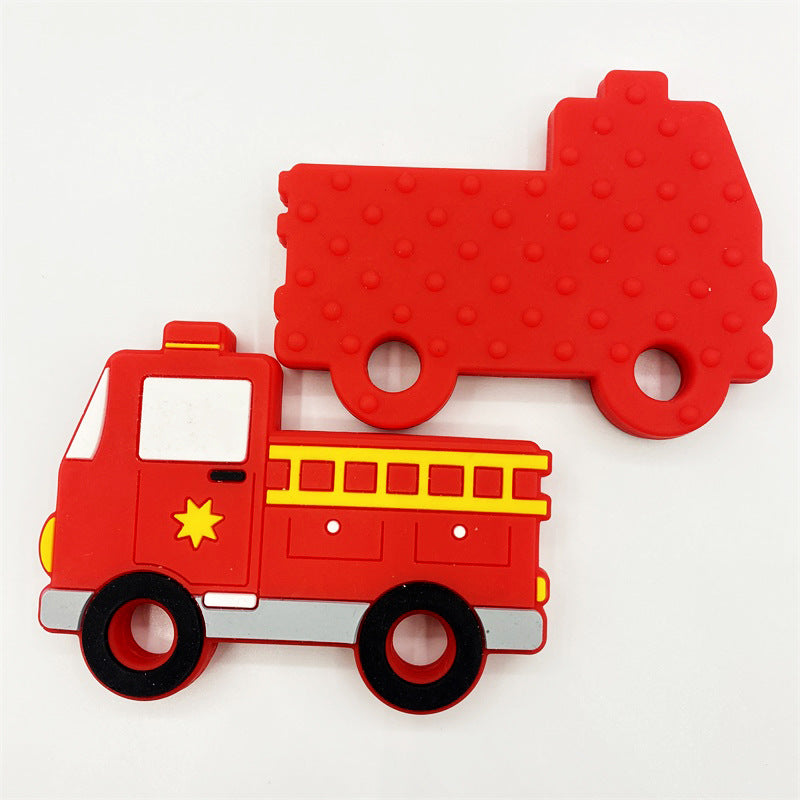 20pcs Silicone Focal Beads Fire Truck Holding Ladder Detail