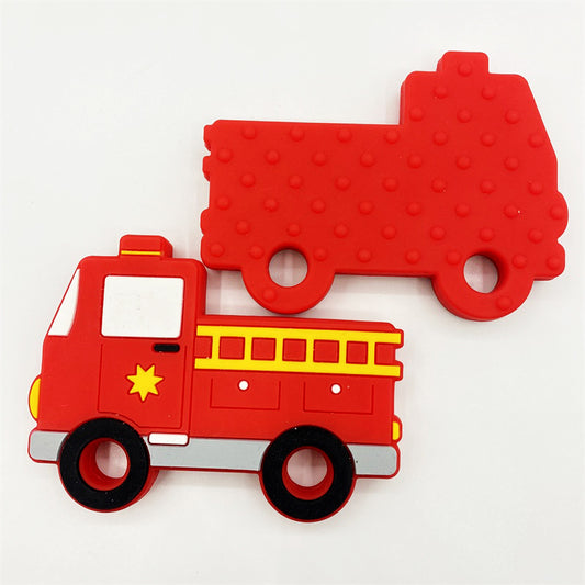 20pcs Silicone Focal Beads Fire Truck Holding Ladder Detail
