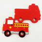 20pcs Silicone Focal Beads Fire Truck Holding Ladder Detail