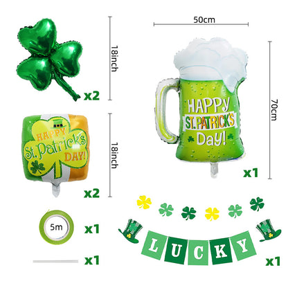 St. Patrick's Day Foil Balloon Set Party Decoration 5