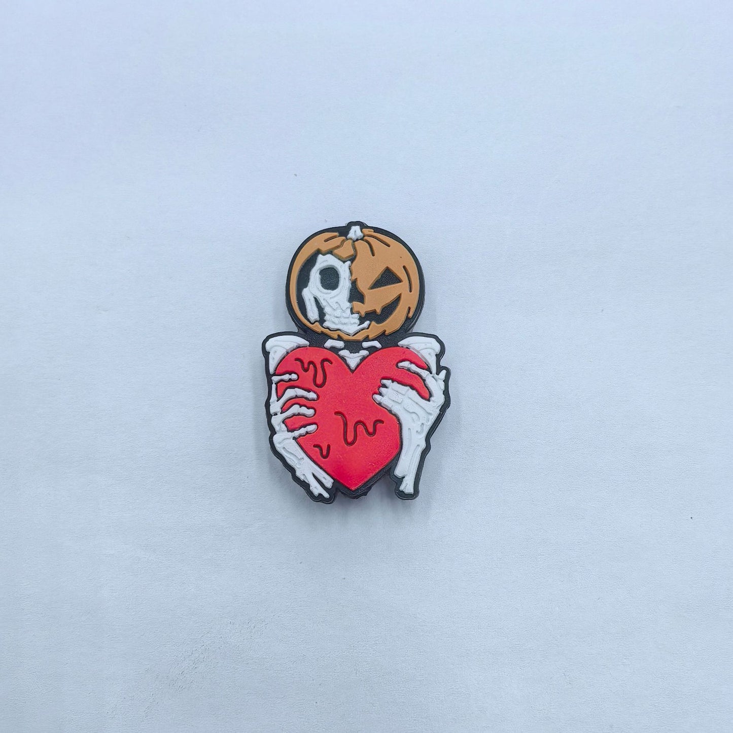 20Pcs Silicone Focal Beads Halloween Pumpkin Series Various Designs 6