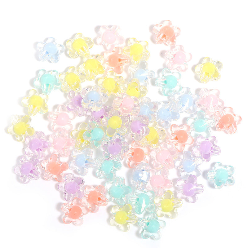 100 Pack Transparent Multi-Style Acrylic Beads Bracelet Accessories 47