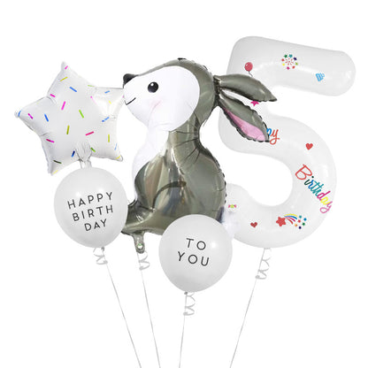 Easter Bunny Foil Balloon Set Party Decoration 8