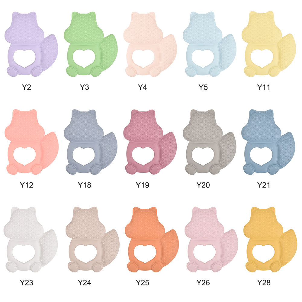 Squirrel Silicone Teething Toy Baby Teether 10Pcs Set 2