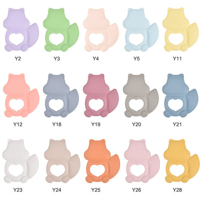 Squirrel Silicone Teething Toy Baby Teether 10Pcs Set 2