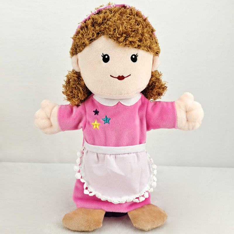 Plush Family Hand Puppets Pretend Play Toy 30cm 3