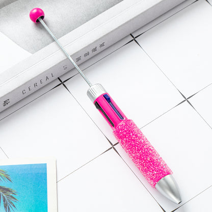 4 In 1 Beadable Ballpoint Pen Plastic DIY Four Color Sugar Craft 14