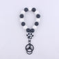 Dog Claw Silicone Bead Wristlet Keychain with Paw Charm 6