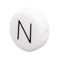 20pcs 12mm Silicone Letter Beads Alphabet Flat Round Single Letter 18