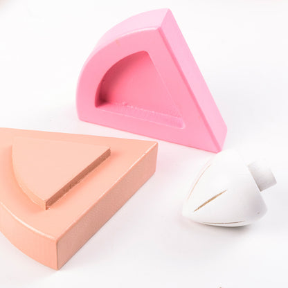 Wooden Pretend Play Birthday Cake Toy for Kids 4