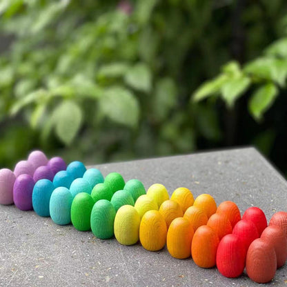 Small Beech Wood Building Blocks Educational Toy 36pcs