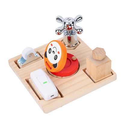 Wooden Shape Pairing Montessori Toys Busy Board for Kids 5