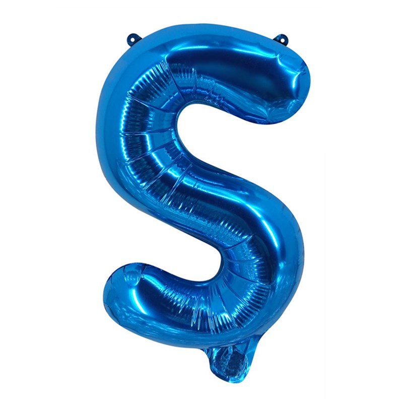 Blue Letter Foil Balloons Party Decoration 16 Inch 50pcs 21