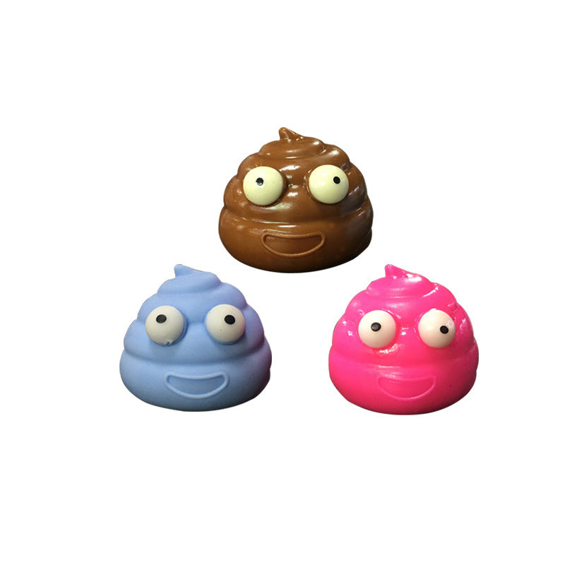 TPR Squishy Toy Poo Shape Sensory Stress Ball for Kids and Adults