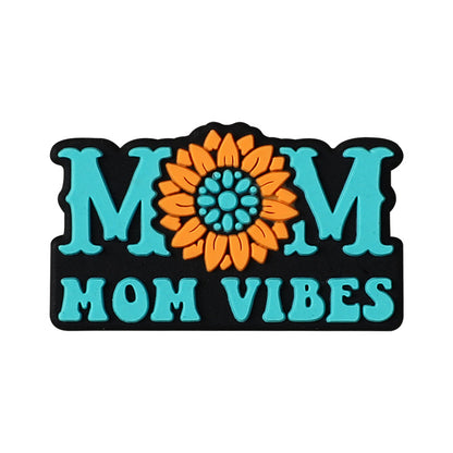 Silicone Focal Beads Mom Life Alphabet Floral Designs Variety 11