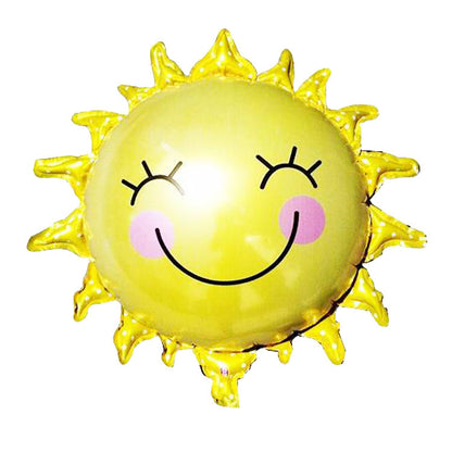 Cloud Sunflower Rainbow Smiling Face Foil Balloons Party Decoration 50pcs 6