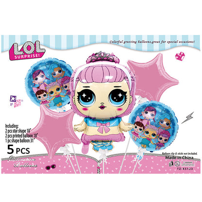 Cartoon Character Foil Balloon Set Kids Party Decoration 2 Sets 46
