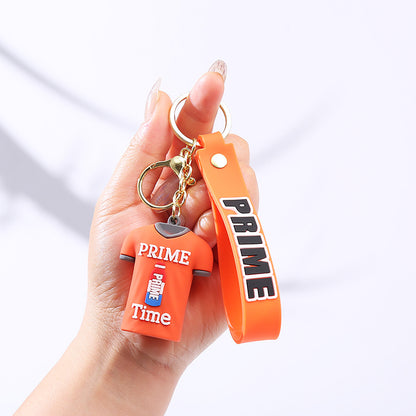 Prime Drink Soft Rubber T-Shirt PVC Keychain Charm 13