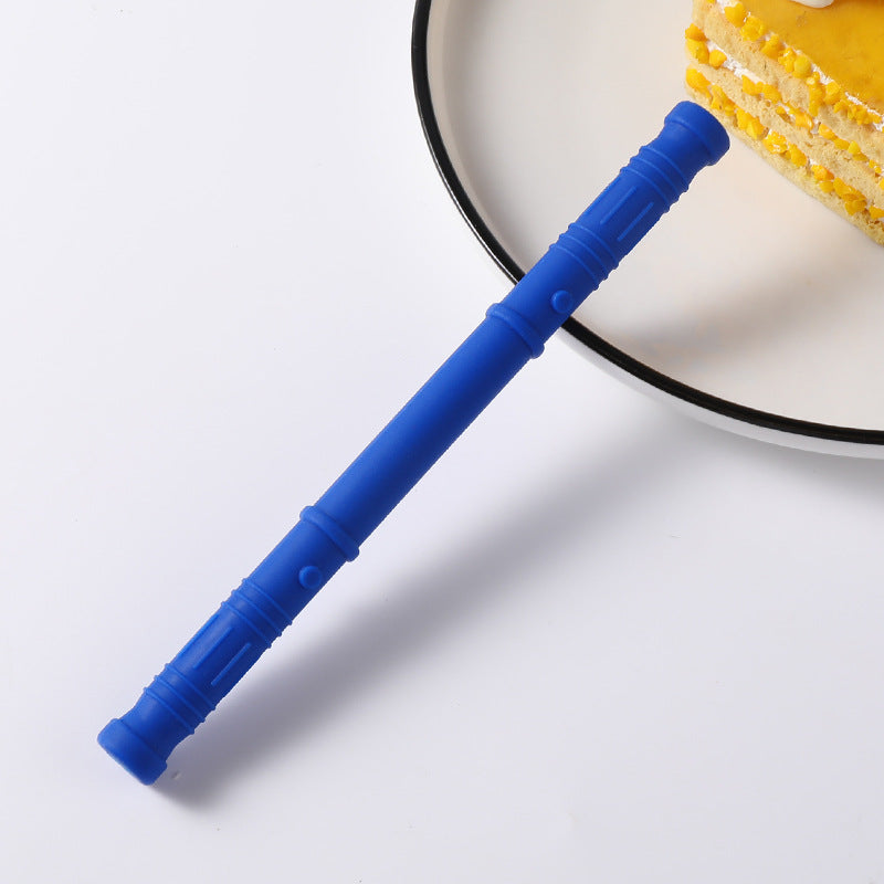 Silicone Teething Toy Hollow Tube for Baby Sensory Chewing 8