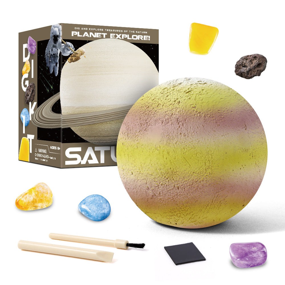 Solar System Stone Dig Educational Toy Explore Eight Planets 7