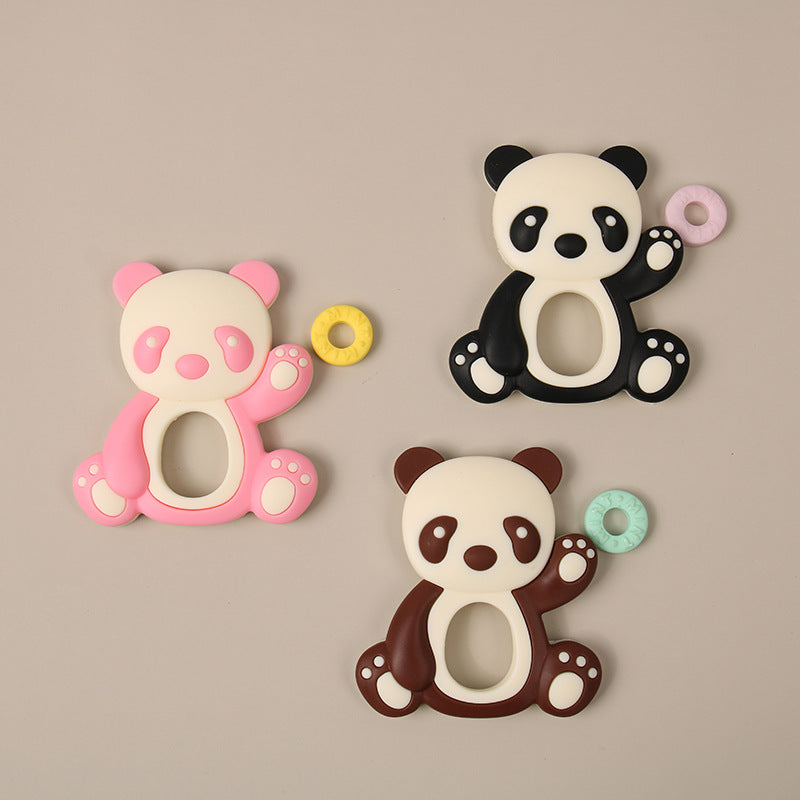 Panda Silicone Teething Toy Baby Teether 5 Pieces Set