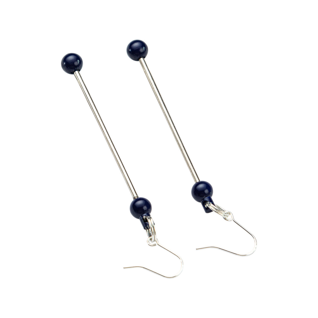 Beadable Earrings Metal DIY 7.8cm Length Craft Supplies 5