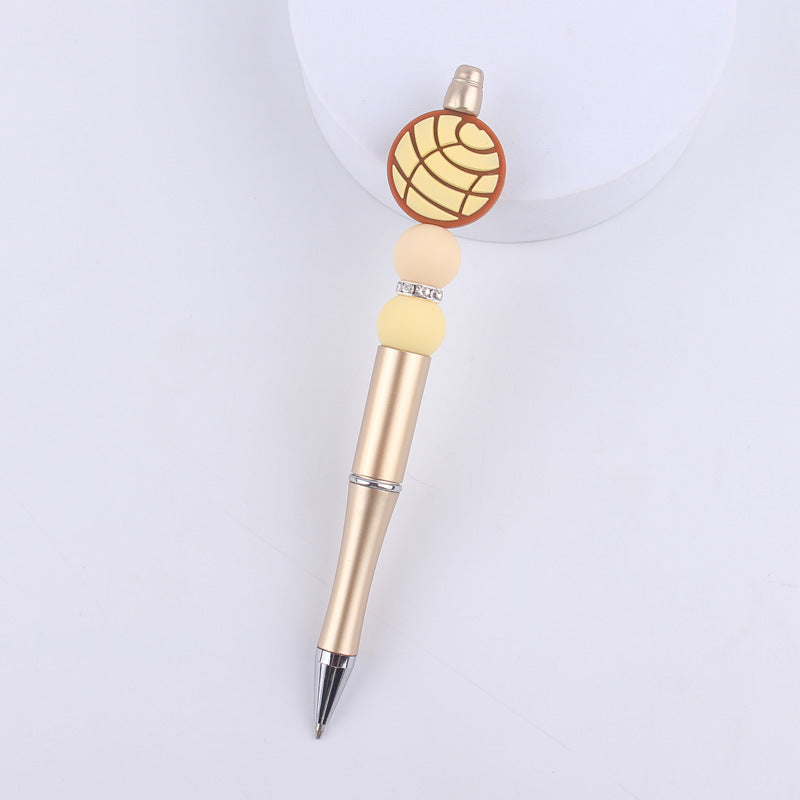 Animal Bee Dog Silicone Beaded Pens Handmade Novelty Pen Gift 8