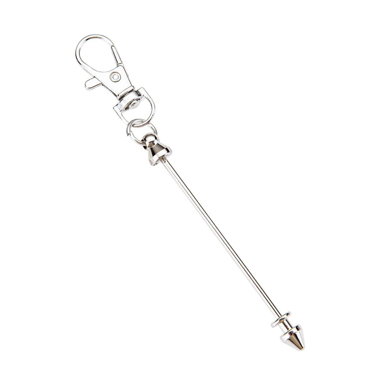 Beadable Keychain Metal Conical Bullet DIY Craft Supplies 5
