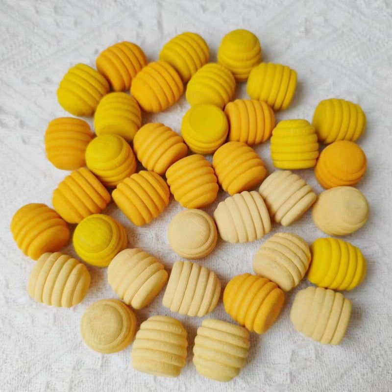 Small Beech Wood Building Blocks Educational Toy 36pcs 21