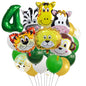 Jungle Animals Foil Balloon Set Birthday Party Decoration 4
