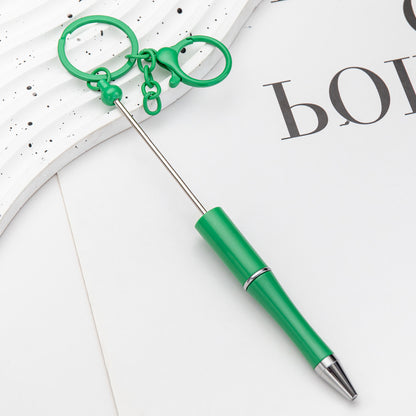 DIY Portable Keychain Beadable Ballpoint Pen Metal Plastic 21.5cm 11