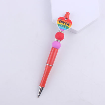 Cartoon Pattern Silicone Beaded Pens Handmade Novelty Pen Gift 25