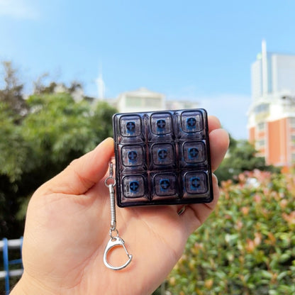 Plastic Keyboard Fidget Toy 9 Key Mechanical Design