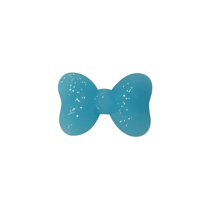 20Pcs Silicone Focal Beads Bow Cross Solid Luminous Design 14