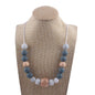 Octagon Silicone Bead Necklace Adjustable Perimeter 61-70cm 10