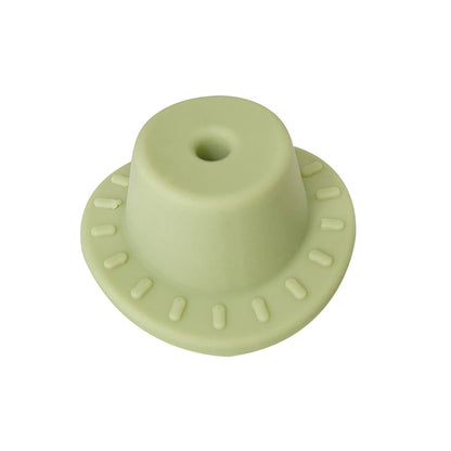 20pcs Silicone Focal Beads Hats Round Brim Design 14