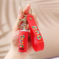 Creative Beverage Bottle PVC Keychain Soft Rubber Charm 11