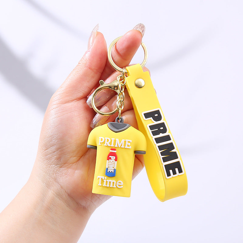 Prime Drink Soft Rubber T-Shirt PVC Keychain Charm 7