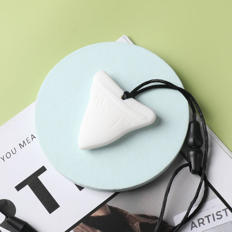Silicone Baby Shark Teething Chew Necklace 4.9 x 5cm 7