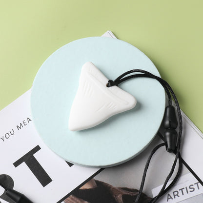 Silicone Baby Shark Teething Chew Necklace 4.9 x 5cm 7