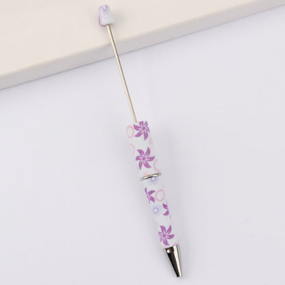 Printed Pattern Beadable Ballpoint Pens DIY Craft Supplies 48