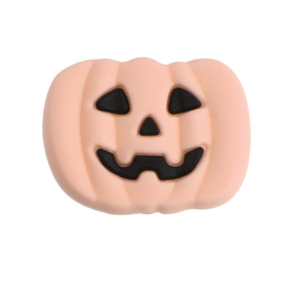 10pcs Silicone Focal Beads Halloween Ghost Bat Skull Pumpkin Designs 65