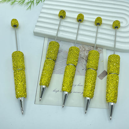 Full Solid Color Rhinestone Beadable Ballpoint Pens DIY Craft Supplies 13