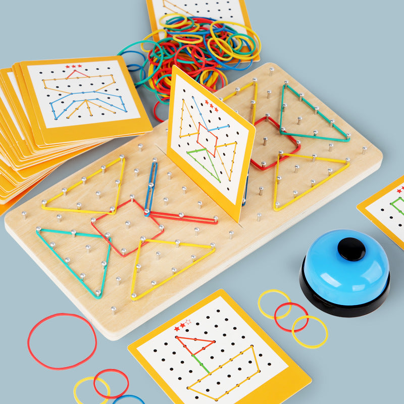 Wooden Nail Board Montessori Toys Fine Motor Skills for Kids 2