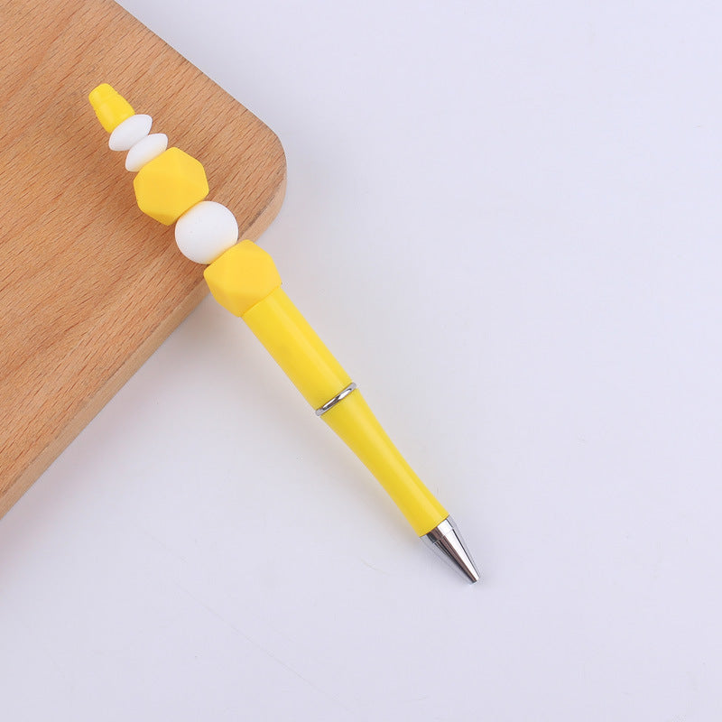 Colored Silicone Beaded Pens Handmade Office School Supplies Set 12