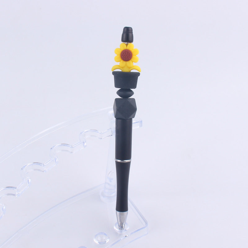 Sunflower Silicone Beaded Pens Handmade Office School Supplies Gift 15